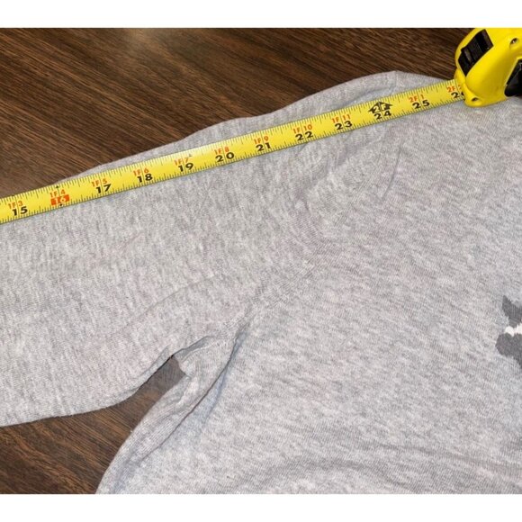 Bass Gray Long Sleeve Giraffe Light Weight Sweater Women's XL Cotton Zoo Animal - Picture 8 of 10